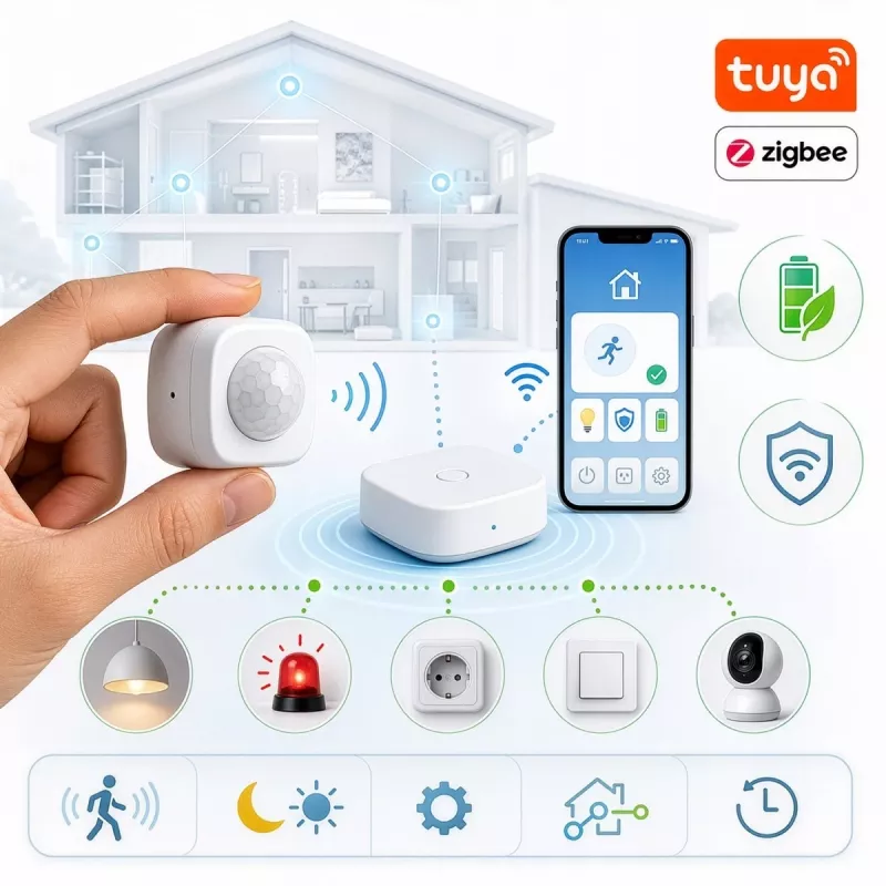 GREENBLUE Tuya Zigbee rörelsesensor GB740