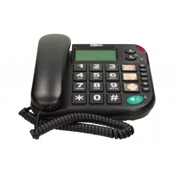 MAXCOM KXT 480 BB sladdtelefon med LCD-display, svart
