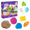 Kinetic Sand Beach Adventure Set – 907 g sand i 3 färger med formar, verktyg och spann