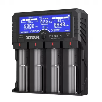 XTAR VP4L Plus Li-ion/Ni-MH/Ni-Cd 18650 batteriladdare