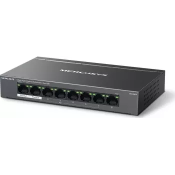 Mercusys MS108GP 8-portars Gigabit desktop PoE+-switch, 123W budget, plug & play