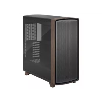 Fractal Design Summit Black TG Light Tint mid-tower PC-chassi med valnötsträfrontpanel