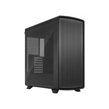 Fractal Design Summit Blackout TG Light Tint mid-tower PC-chassi - antracitsvart med äkta valnötsfront, sidopanel i tonat härdat glas, 2x Aspect 14 PWM-fläktar