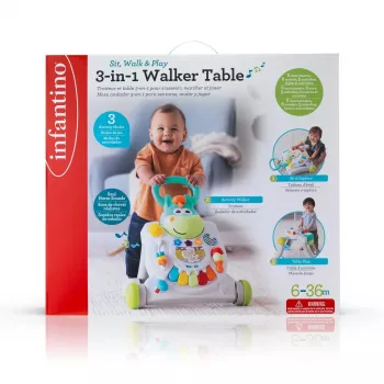B-KIDS Pusher 3-in-1 häst Infantino Grow-with-Me aktivitetsgunga