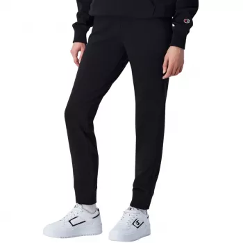Champion dam joggingbyxa med ribbad mudd svart storlek M
