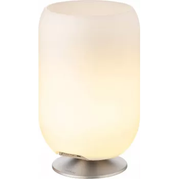KOODUU LED-lampa med högtalare och kylare Atmos silver