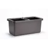 URBALIVE BERBERIS DUO självvattnande planteringslåda 78 x 39 cm grå