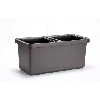 URBALIVE BERBERIS DUO självvattnande planteringslåda 78 x 39 cm grå