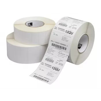Zebra Z-Perform 1000T - vit - papper - termotransfer - permanent - kvadratisk