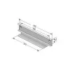 APRA apraNET - glidskenemonteringssats - 48,3 cm (19 inch)