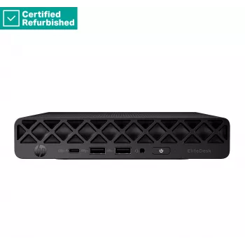 RENEW SILVER HP EliteDesk 8 G1i Mini - Ultra 9-285, 64GB, 1TB SSD, USB-mus, Win 11 Home, 1 år