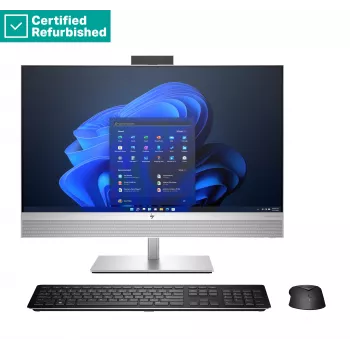 RENEW SILVER HP Elite 870 G9 AIO All-in-One 27 - i9-14900, 64GB, 2TB SSD, 27 QHD Non-Touch AG, höj- och sänkbar, USB-mus, Win 11 Pro, 1 år