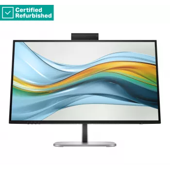RENEW GOLD HP 527pm Series 5 Pro QHD konferensmonitor - 27 inch 2560x1440 QHD 350 nit 100Hz AG, IPS, USB-C(100W/15W)/HDMI/DP Daisy-Chain, 3x USB-A, högtalare, webbkamera, RJ-45 LAN, höj- och sänkbar/lutningsbar/svängbar/vridbar, 1 år (ersätter E27m)