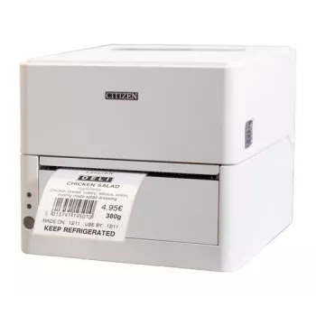 Citizen CL-H300SV skrivare_ silverjoner USB vit EU-kontakt plats för valfri