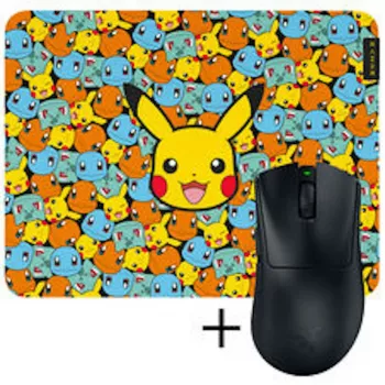 Razer DeathAdder V4 Pro spelmöss + Razer Gigantus V2 musmatta-paket