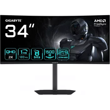 Gigabyte GS34WQCA-skärm (renoverad)