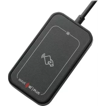 RF IDeas WAVE ID Plus Mini Keystroke iClass ID/SE/SEOS svart USB-läsare