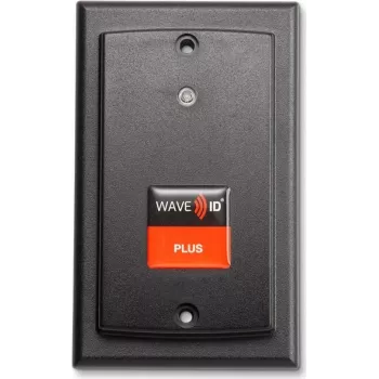 RF IDeas WAVE ID Plus SDK med iCLASS SE & Seos ytmonterad svart USB-läsare