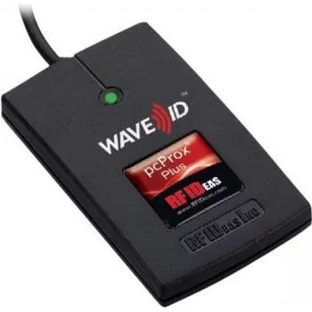 RF IDeas WAVE ID Plus Keystroke RA FactoryTalk V2 svart ytmonterad läsare