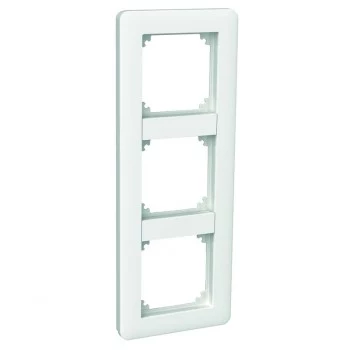 SCHNEIDER ELECTRIC EXXACT 3-fack ram med brygga, polarvit