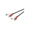 Microconnect AUDCH3 Audiokabel 3 m 2 x RCA svart
