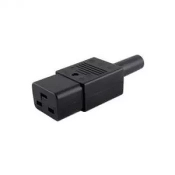 Microconnect C19PLUG nätkabel, svart, C19-uttag