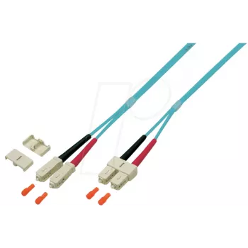 EFB Elektronik O0318.1 duplex SC-SC OM4 fiberpatchkabel, 1 m, violett