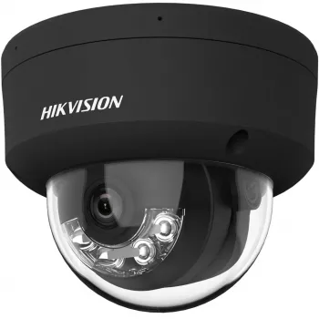 Hikvision DS-2CD2143G2-LIS2U(2,8mm)(BLACK) 4MP AcuSense dome IP-övervakningskamera, 2,8 mm fast objektiv, svart