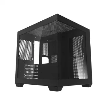 Darkflash C275P Mid-Tower-datorchassi (svart) – inga fläktar