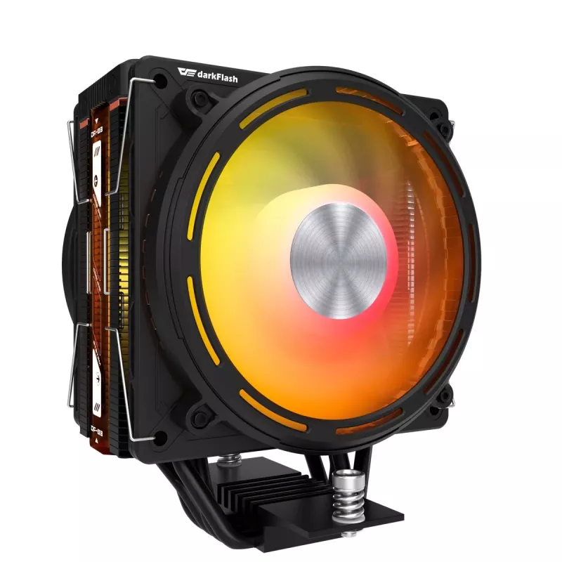 Darkflash E400 PLUS aktiv CPU-kylare, svart