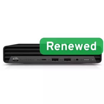 HP Renewed EliteDesk 800 G6 Stationär dator, Intel Core i5-10500T, 8GB RAM, 256GB SSD, Intel UHD Graphics 630, Windows 11 Pro, Grad B