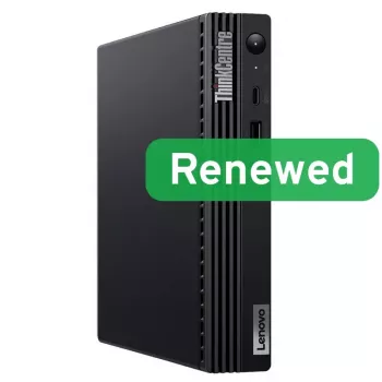 Lenovo Renewed Grade A ThinkCentre M70q stationär PC, Intel Core i5-10400T, 8 GB RAM, 256 GB SSD, Intel UHD Graphics 630, Windows 11 Pro