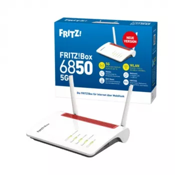 FRITZ!Box 6850 5G v2 5G/LTE-router med Wi-Fi 5, Mesh, DECT