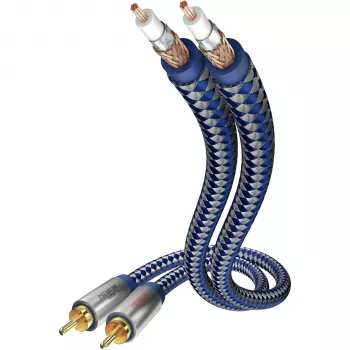 in-akustik Premium ljudkabel RCA till RCA, 5,0 m