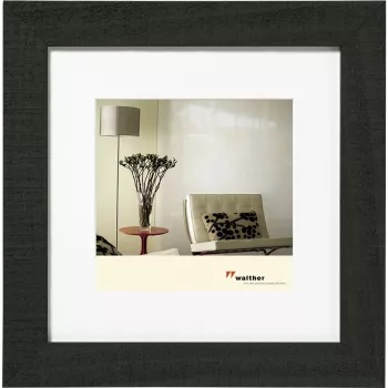 Walther Design HO440B enkelbildsram trä svart 28x28 cm kvadrat 445 mm