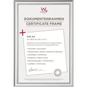 WALTHER Trendstyle KP130S bildram 21x29,7 cm DIN A4 plast silver