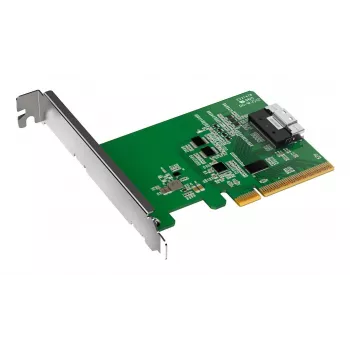 ICY DOCK EXLink MB409A4 SlimSAS 8i till PCIe 4.0 x8 Adapterkort med Redriver