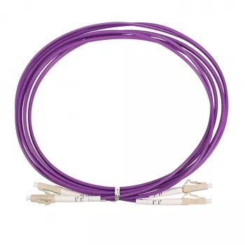 Extralink LC/UPC till LC/UPC Patchkabel, Multimode OM4 Duplex, 3,0 mm, 3 m