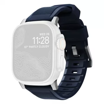Nomad Rugged Strap Atlantic Blue kontakt silver 42/44/45/49mm