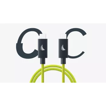 Angelbird USB-C 4.0 Solid Flex-kabel lime 1 m / 3.3 ft UC4SFL100