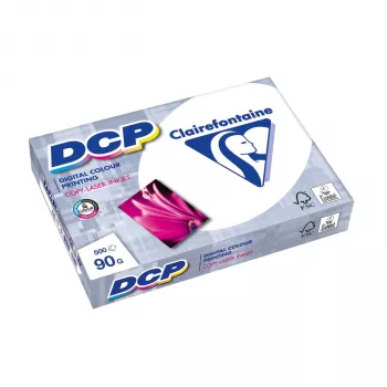 Clairefontaine DCP 90 gsm A4 500 ark satinerat premiumutskriftspapper