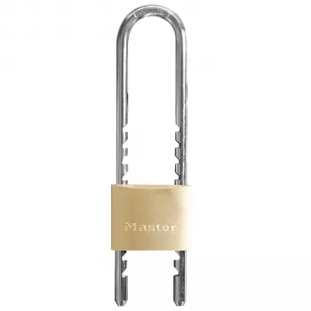 Master Lock 1950EURDCC justerbart bygellås 50 mm massiv mässingskropp nyckellås