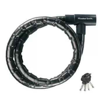 Master Lock nyckelarmat kabelås 22 mm 8115EURDPS svart 1,2 m