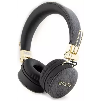 GUESS GUBH704GEMK over-ear Bluetooth-hörlurar, svart, 4G Metal Logo