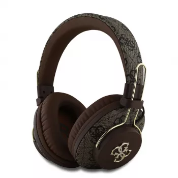 GUESS trådlöst Bluetooth-headset 4G Metal Logo brunt GUBHS72P4FC4MW