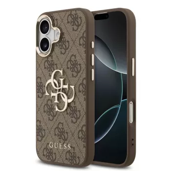 GUESS hard cover 4G Metal Logo brunt för Apple iPhone 17