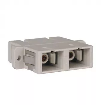 Tripp Duplex Fiber Optic MMF/SMF Multimode Singlemode Coupler SC/SC - Nätverkskoppling - SC Multimode (Beige)