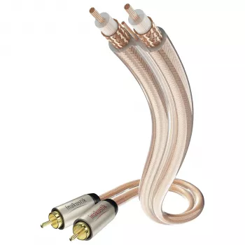 IN-AKUSTIK Star Audio RCA hane till RCA hane audiokabel 1,5 m svart