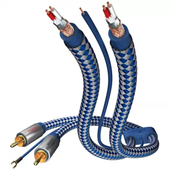 in-akustik Premium Audio Cable Phono RCA - RCA 0,75m svart