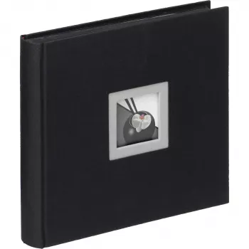 Walther Design FA-209-B bokbunden jumbofotoalbum svart 50 blad 26x26 cm